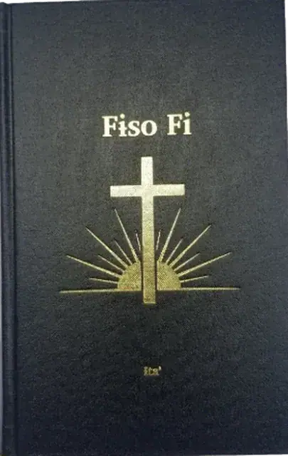 Ita’ Bible: navy cover with a gold cross